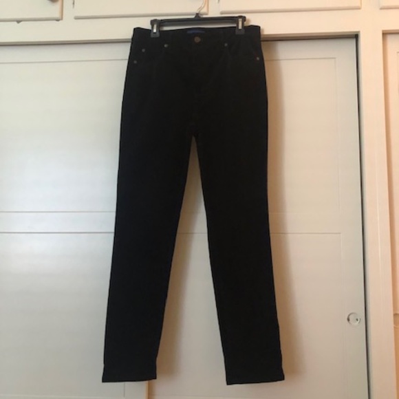 Talbots High-Rise Straight Leg Black Thin Corduroy Pants Size 8 - Picture 13 of 13
